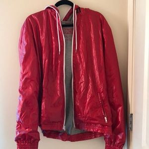 Aeropostale red lightweight rain jacket